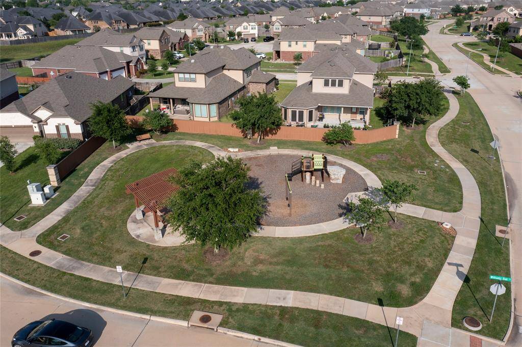 Aerial shot of the neighborhood Playground Area.