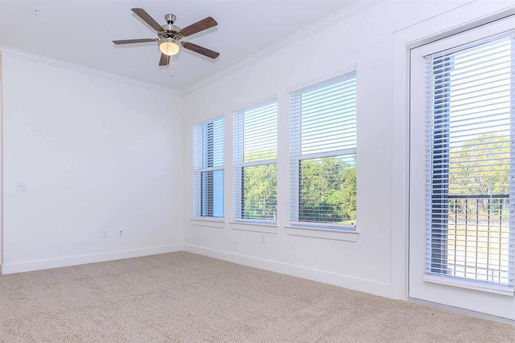 1 bed + 1 bath + study! Large living room with lots of windows and door to balcony