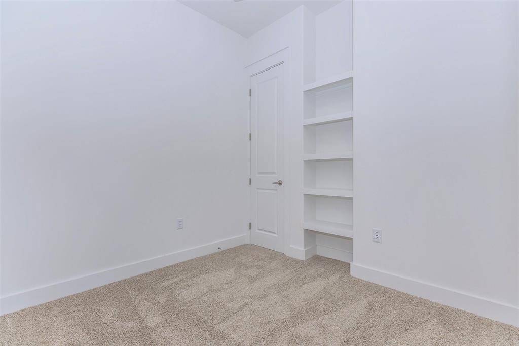 Study off of living room with closet