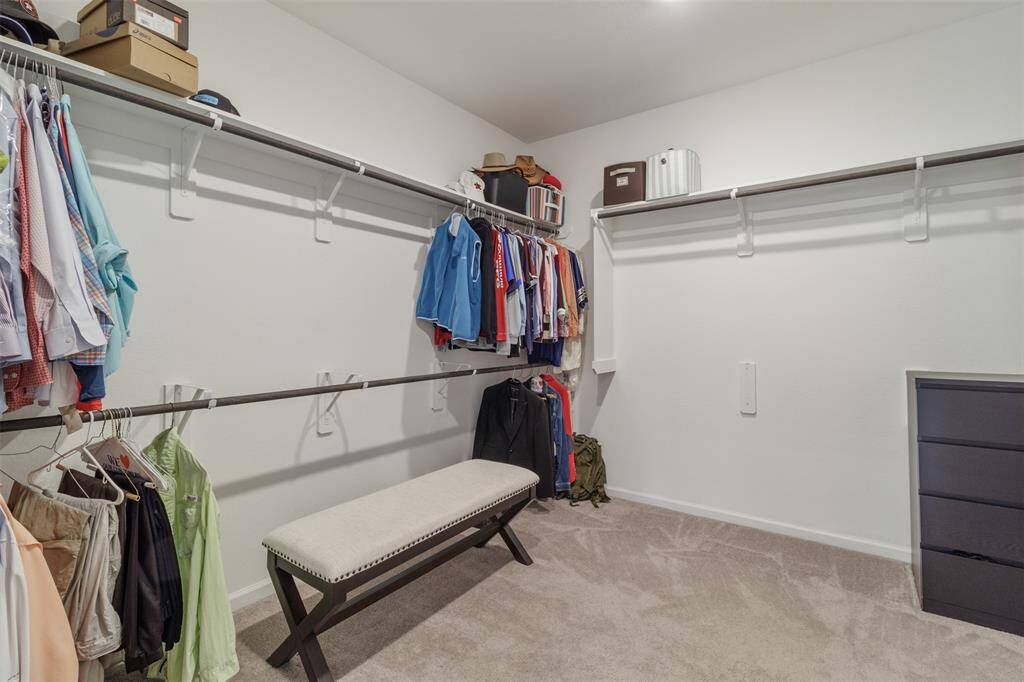 This closet space is plenty big for you to add a stool, dresser or a large safe.