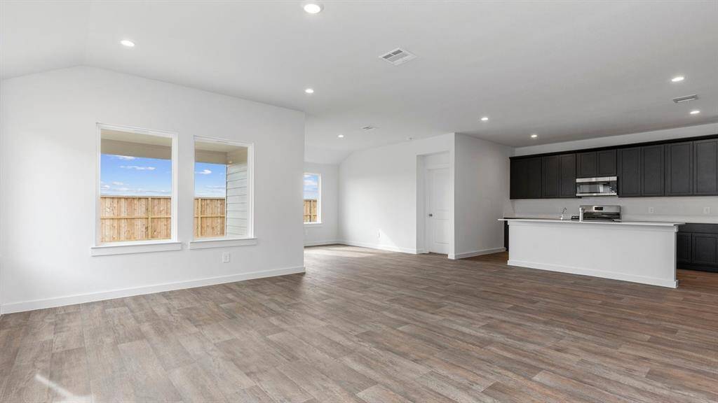 open concept living room