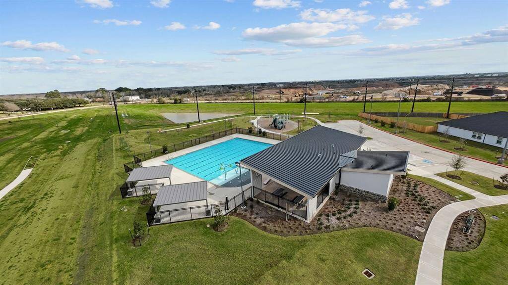 Evergreen pool view