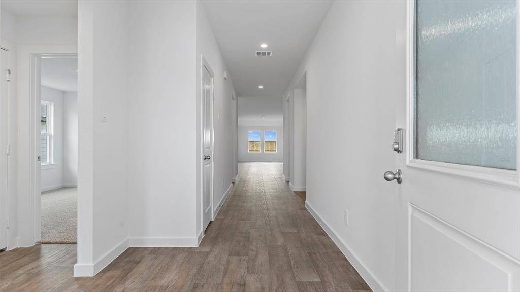 front door and foyer