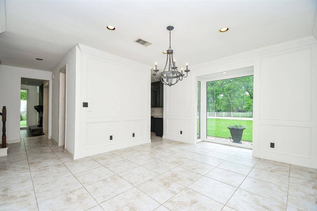 Formal dining room just off the kitchen