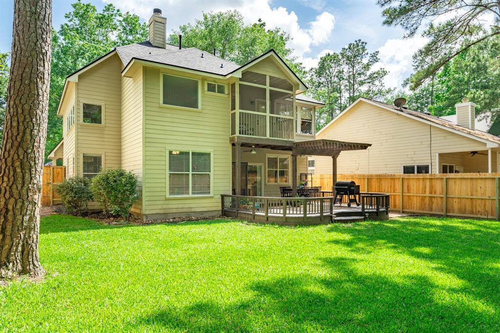 Wonderfully large back yard. Everyone has room to play, skip and enjoy the out of doors! Fully fenced with new fencing (2025).