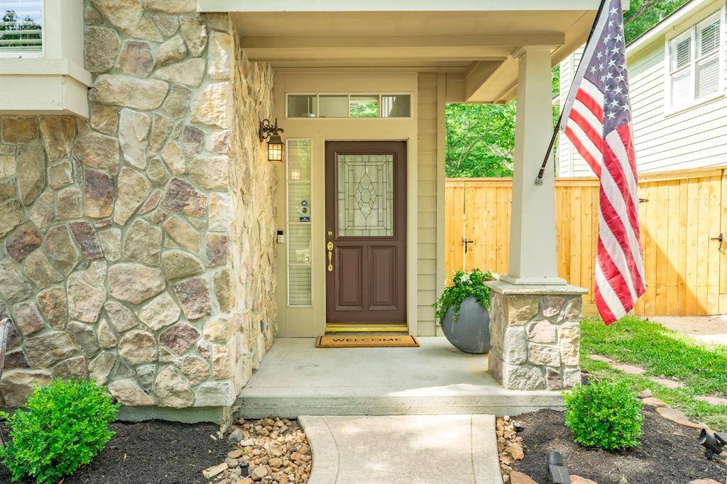 A welcoming and well covered entrance to home!