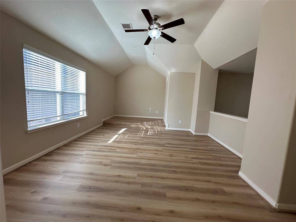 A large split level game room upstairs