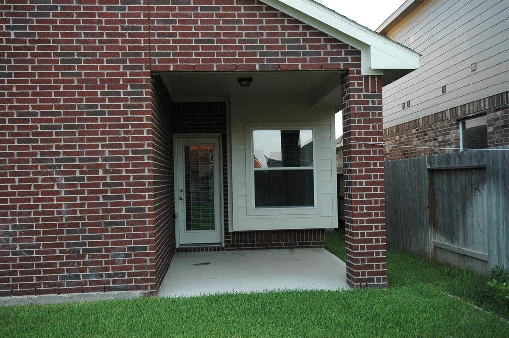 Covered patio.