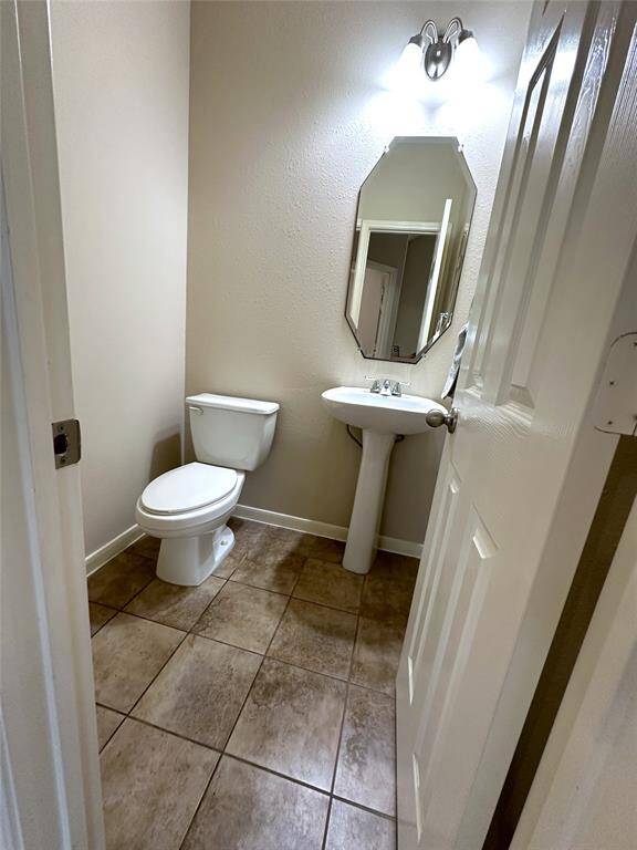 Powder room on 1st floor.