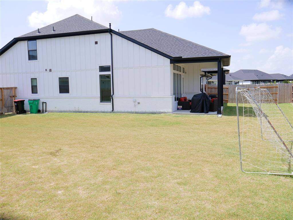 Oversized backyard