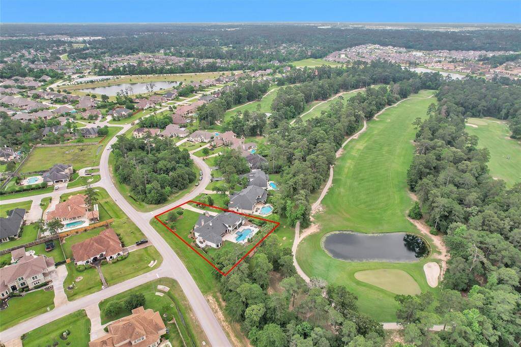 Highlighted in red, this property stands out with a premier corner location, expansive lot, and unmatched outdoor amenities—making it one of the most desirable homes in the neighborhood.
