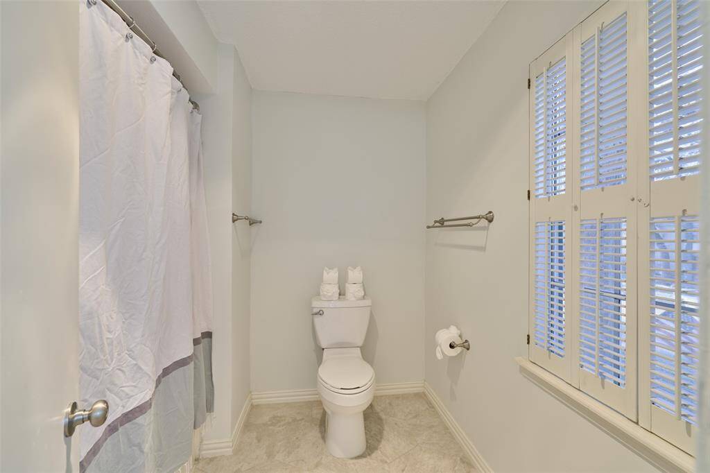 Love the natural light in the secondary bath