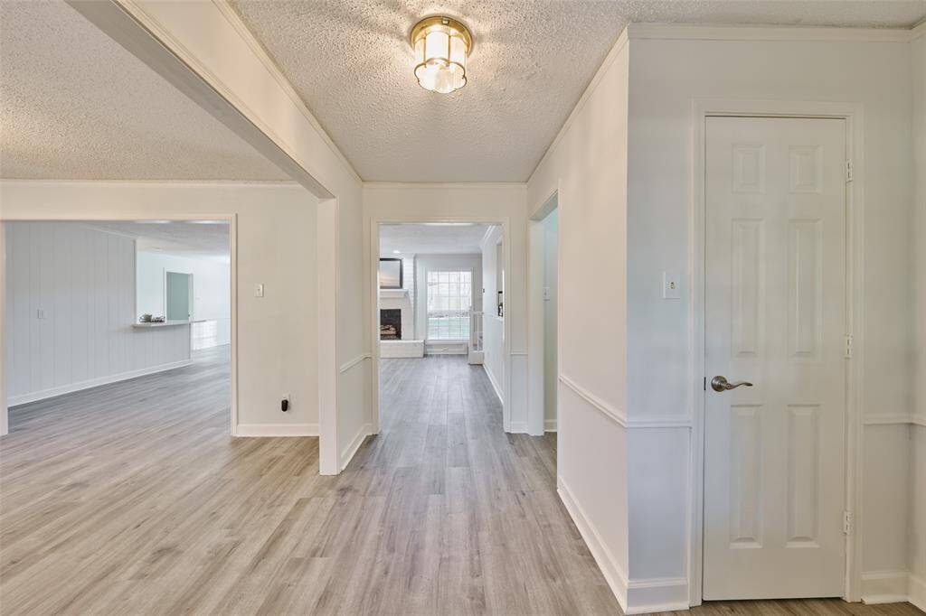 New flooring and light and bright neutral paint.