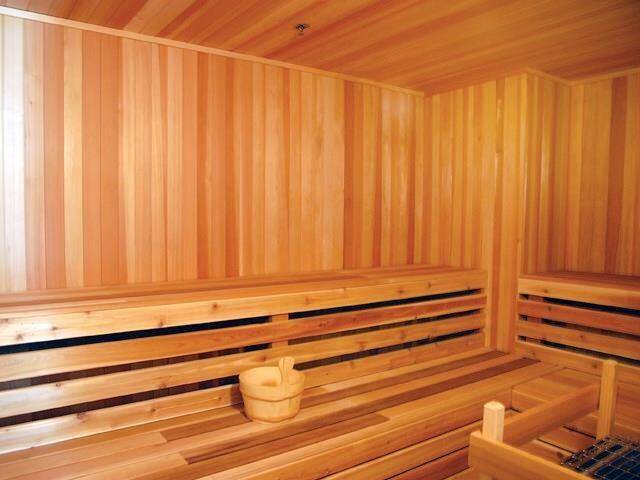 SAUNA INSIDE THE GYM IS A GREAT END TO A WORKOUT.