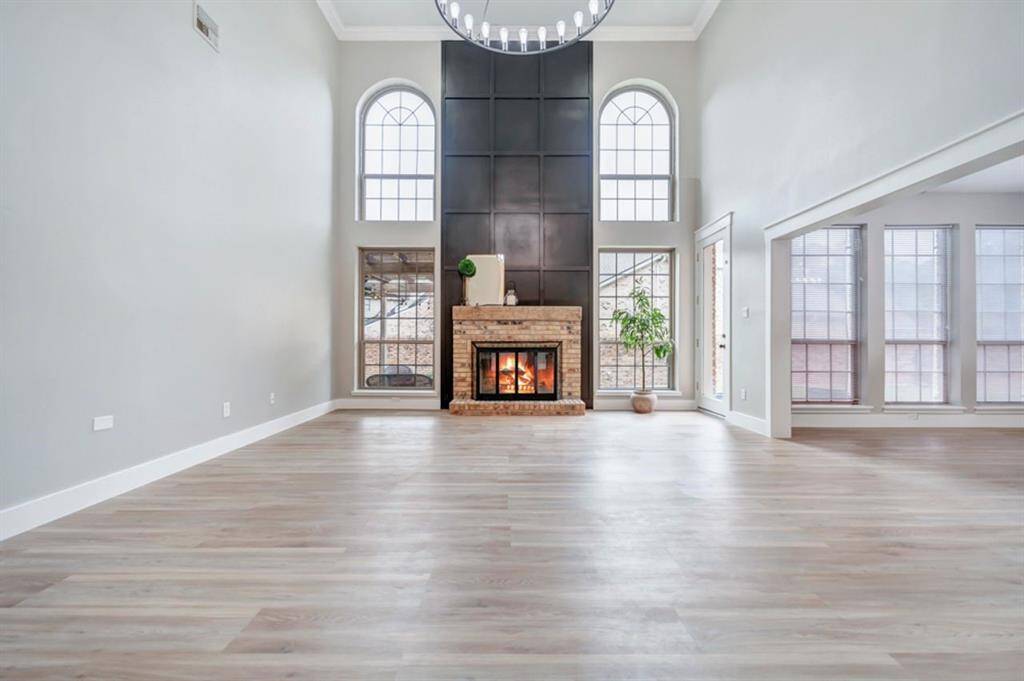Large open space has beautiful modern touches
