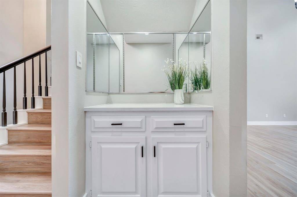 This dry bar can be used to hold your wine or beverage choice
