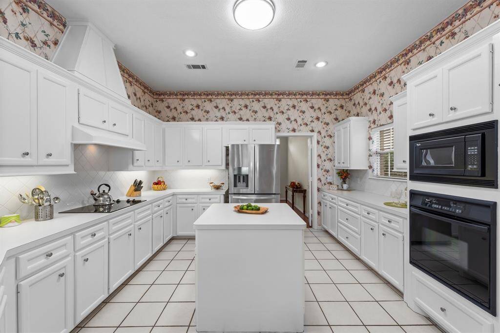Tons of Solid wood cabinetry with fresh paint ready for the pampered chef to fill them! Abundant counter tops with undermount and natural lighting in addition to LED lights above and ceiling.