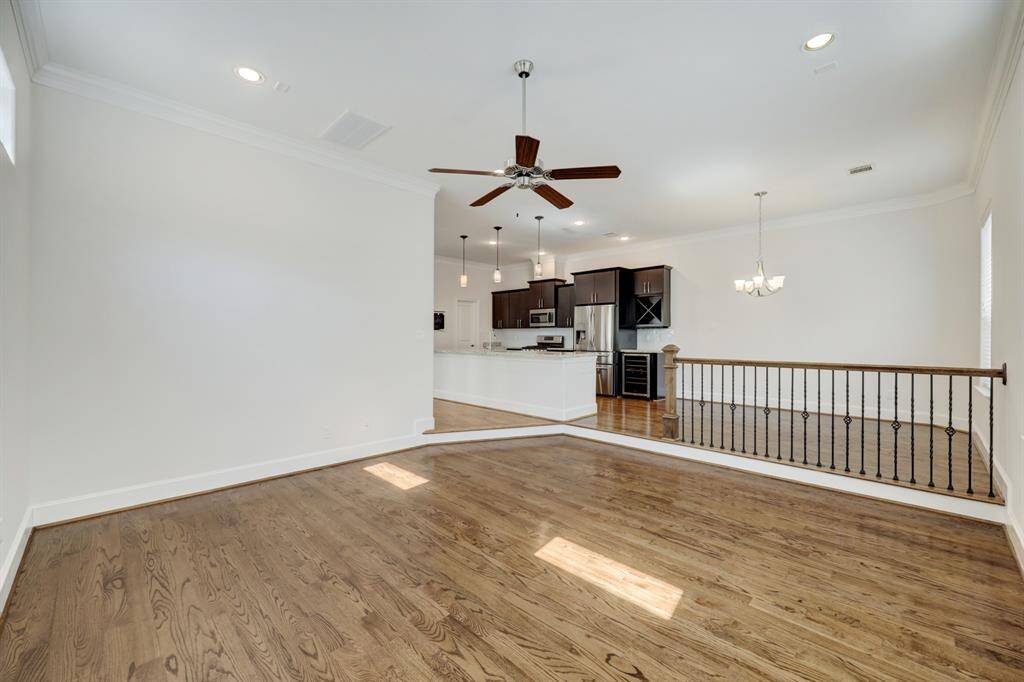 The home offers great open living spaces on the second floor.