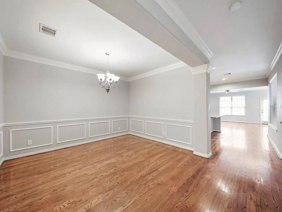 View of dining room.