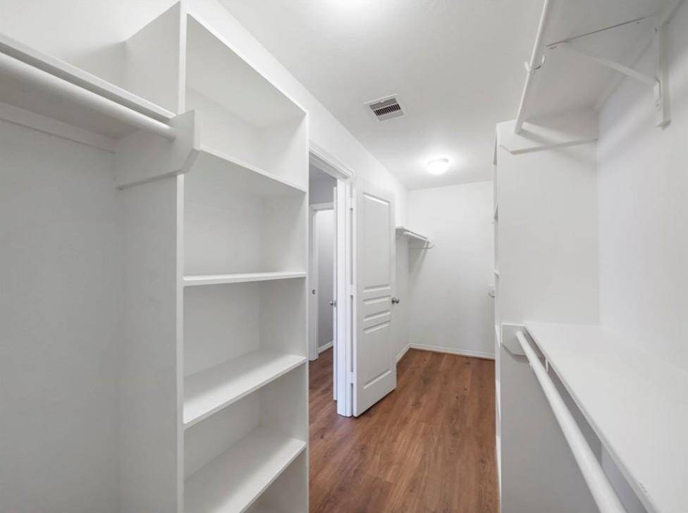 View of primary closet.