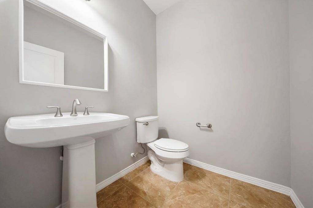 View of half bathroom.