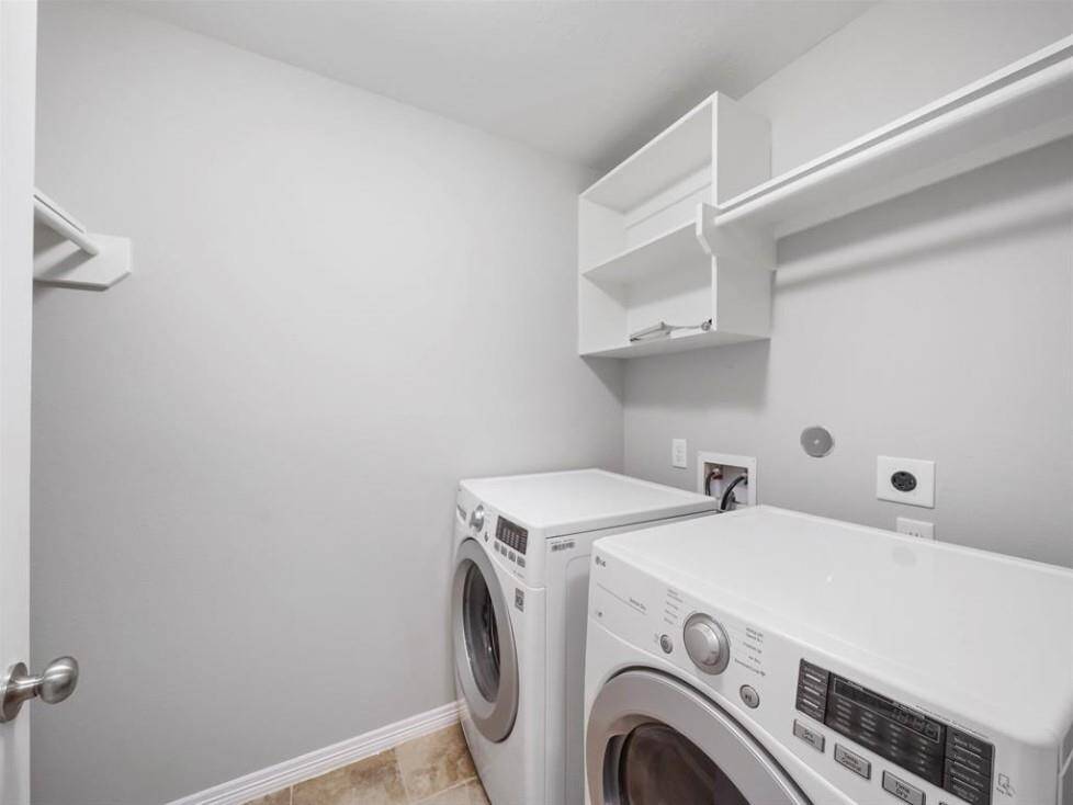 View of laundry room.