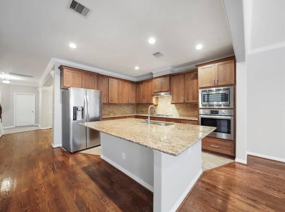 View of kitchen.