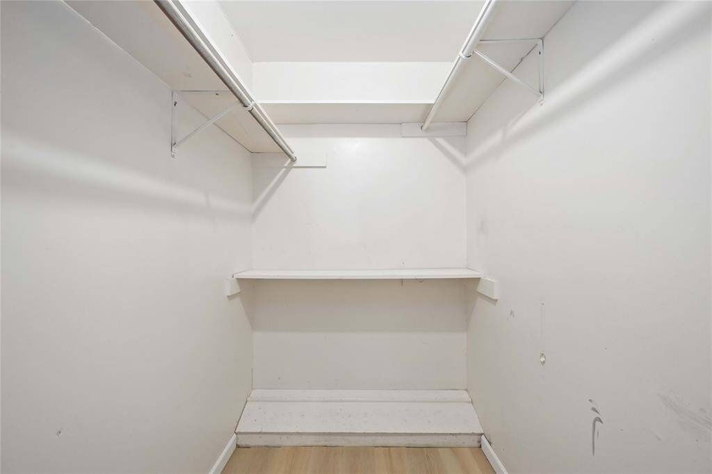 Large walk in closet in primary