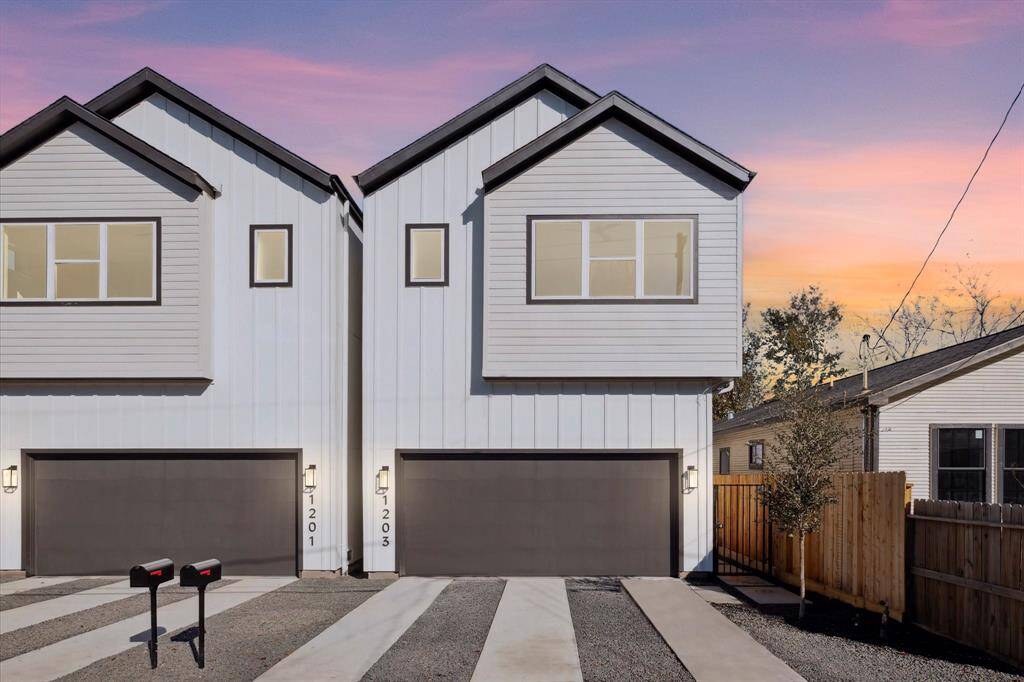 New construction with amazing curb appeal and quality craftsmanship situated in the popular Sunset Heights. 1203 E 27th is a Modern Farmhouse style 2 story 3 bedroom 2.5 bath home with attached two car garage and double wide driveway