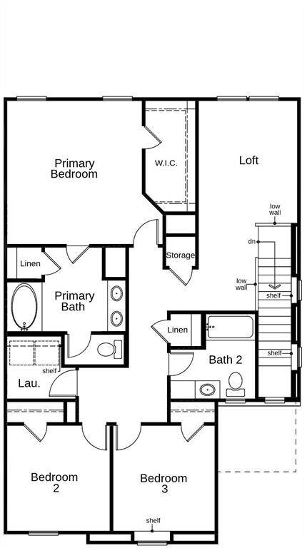 This floor plan features 3 bedrooms, 2 full baths, and over 1,800 square feet of living space.
