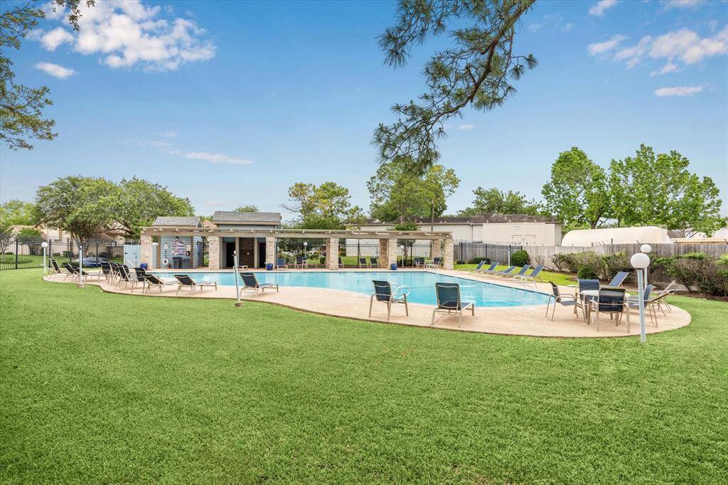 One of two community pools available for resident use.