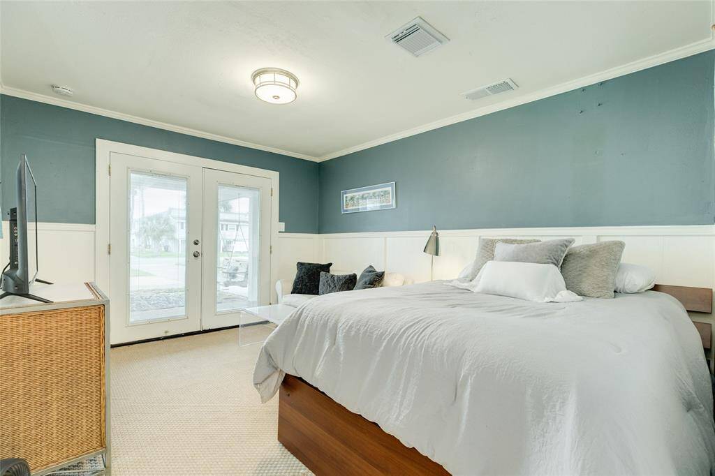 Ground level bedroom entry door.