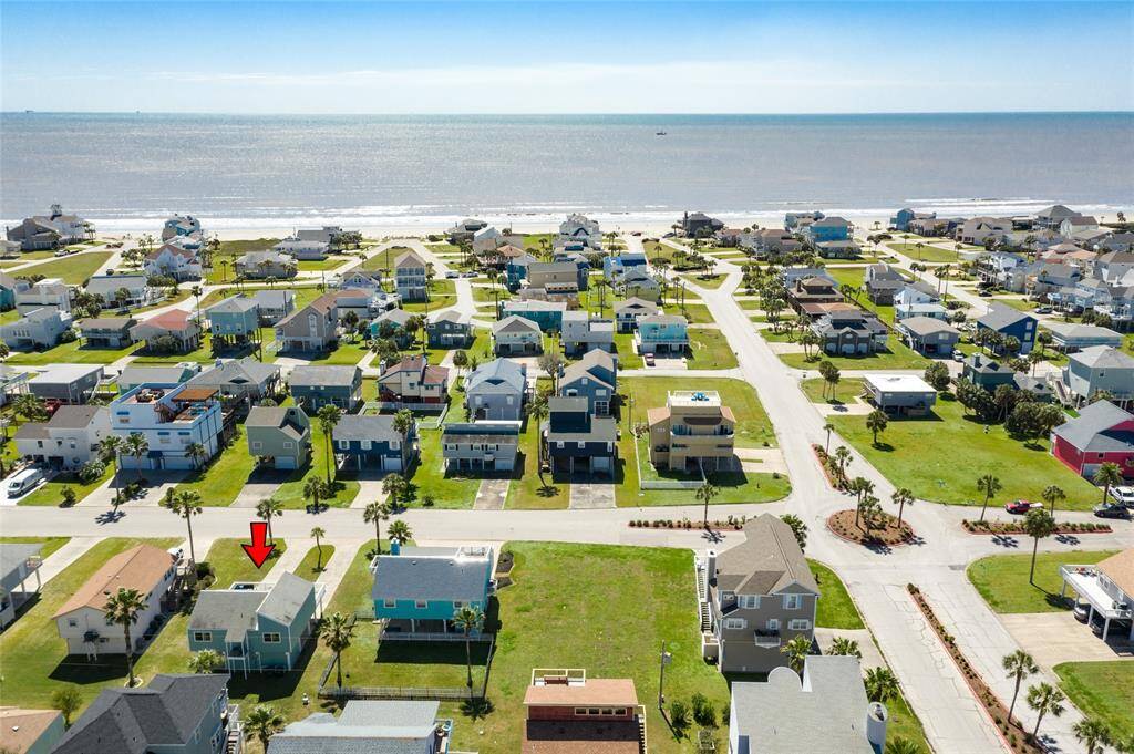 Aerial view facing south.