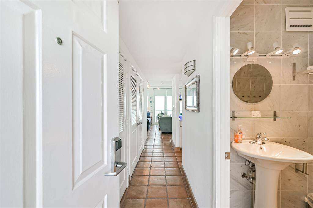 Entry into bathroom