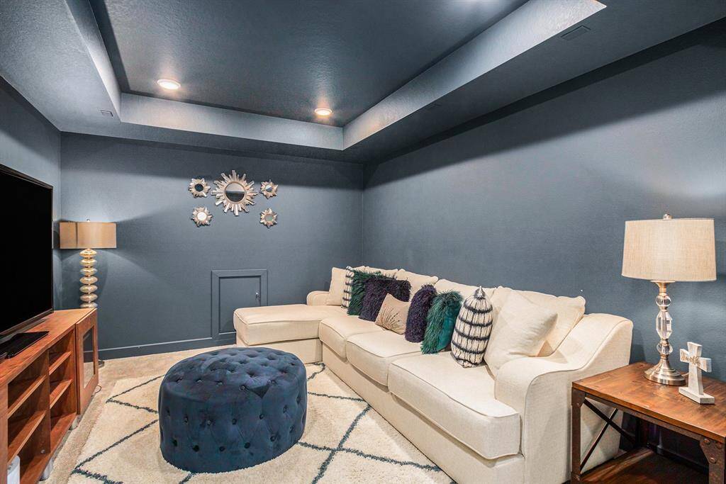 Media room perfect for movie nights