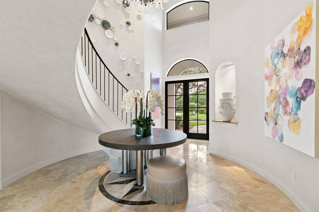 A view back to the double front doors.