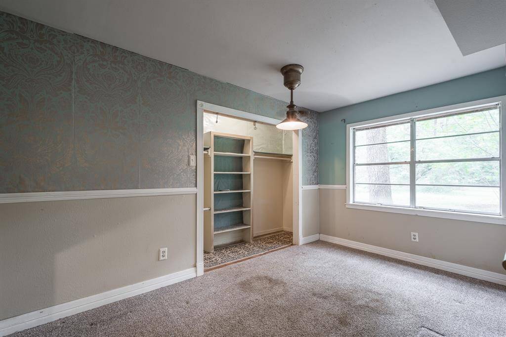 one of the bedrooms down stairs