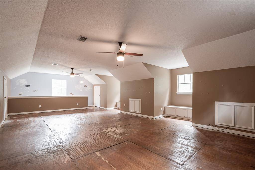 Another view of garage loft