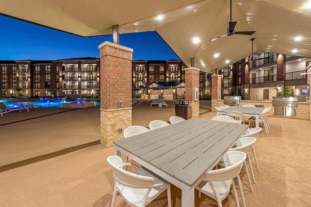 Grilling and seating area