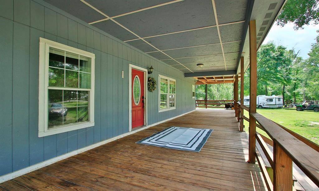 Another view of the oversized front porch