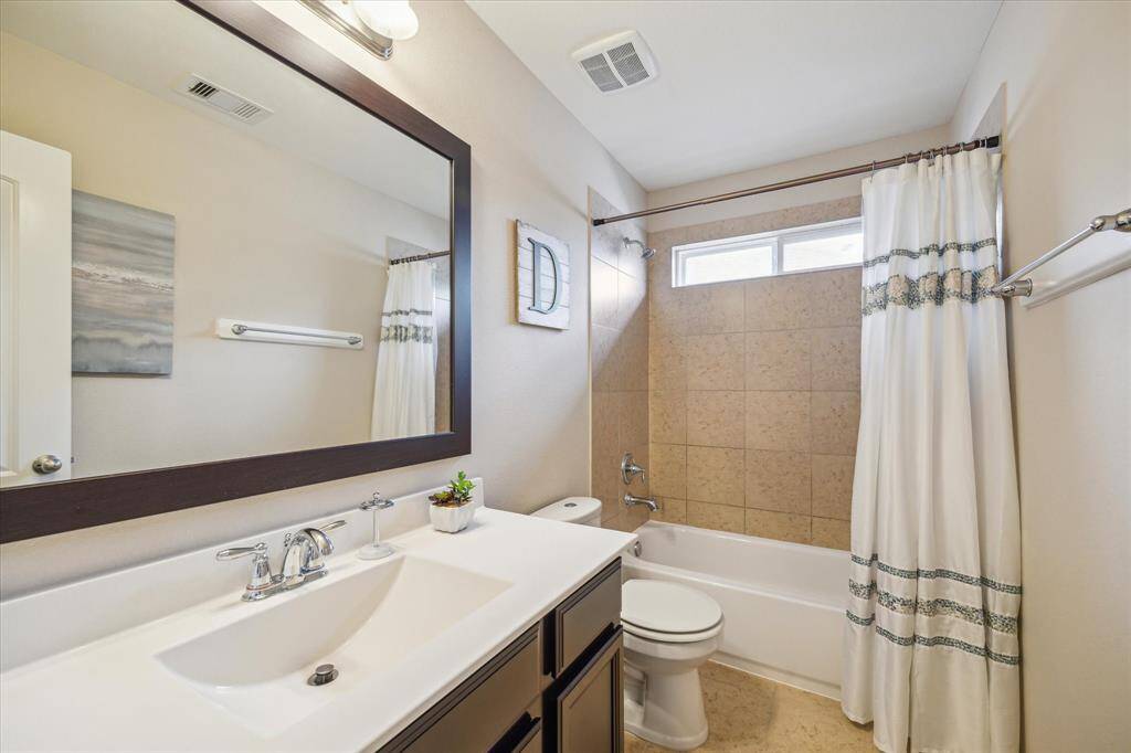 Additional full secondary bathroom located on the second floor.