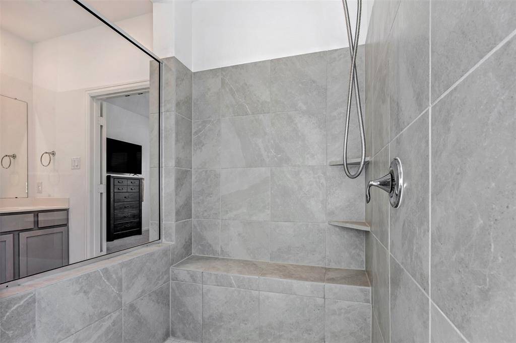 View of Oversized Walk-in Shower