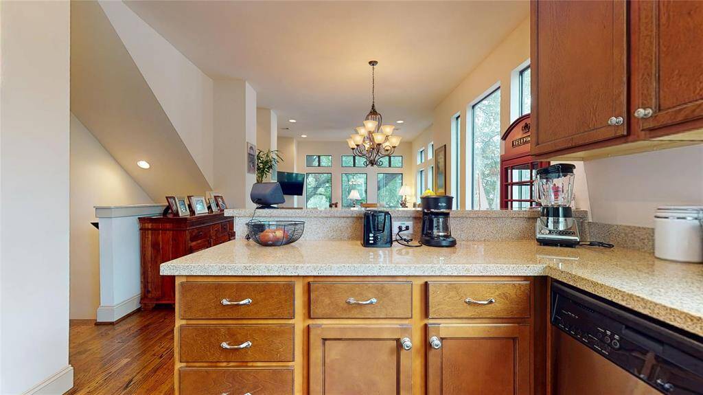 Another view of the living area from the kitchen