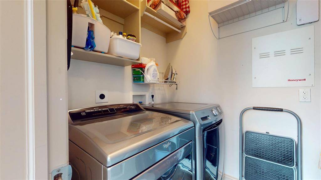 Laundry room... large enough to store all kinds of cleaning supplies!