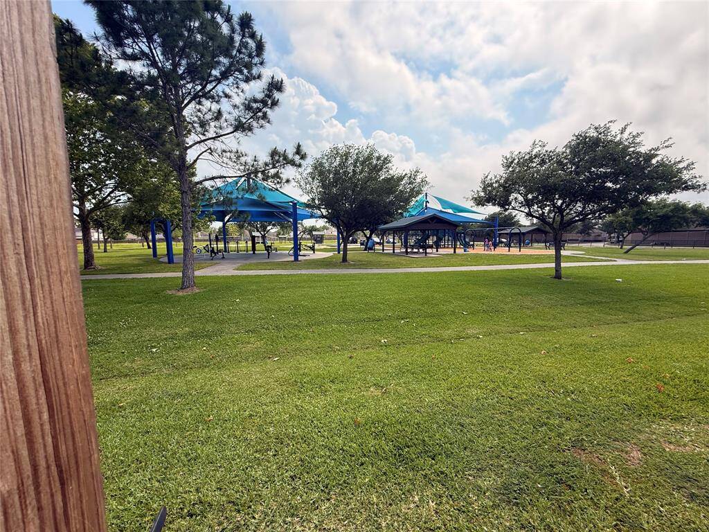 the park steps away from back yard