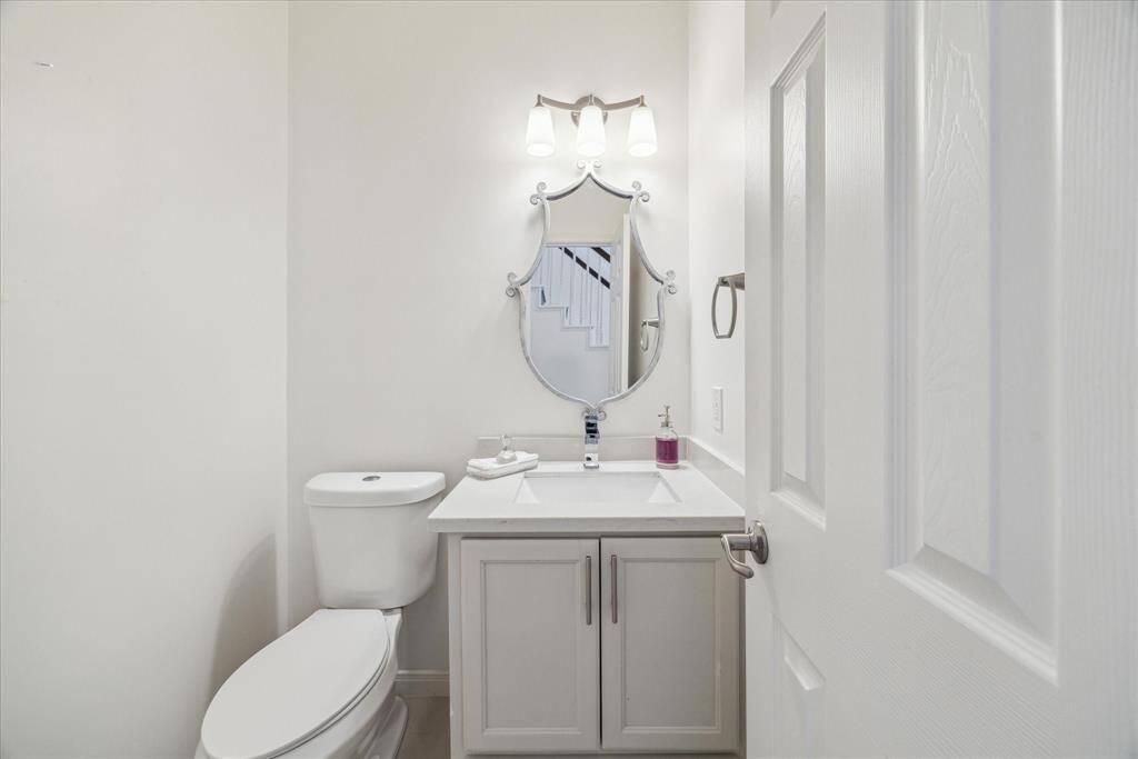 Powder room on the first floor.