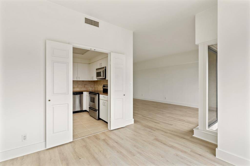 Dining room looking towards the kitchen and living room.