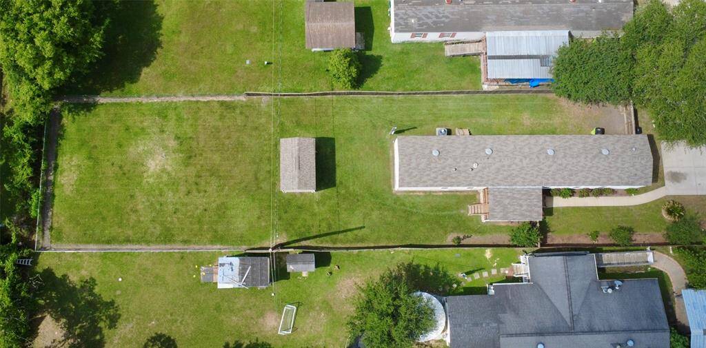 Aerial View of Home and Backyard