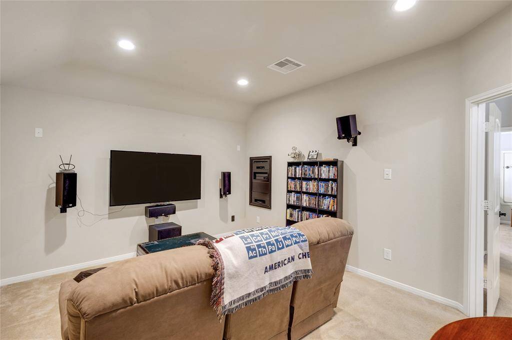 Bonus room!   How lucky are you to be getting your very own media room for family movie nights?