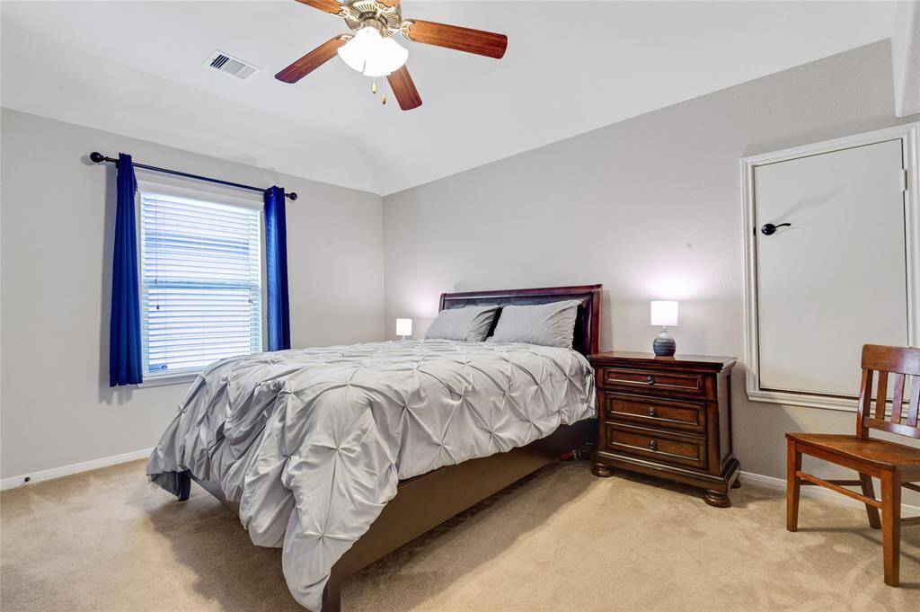 Another one of the upstairs secondary bedrooms, all have great closet space.